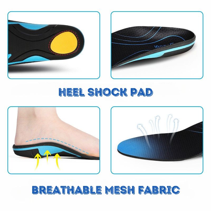 Flat Feet Arch Insoles – Shock Absorbing & Breathable